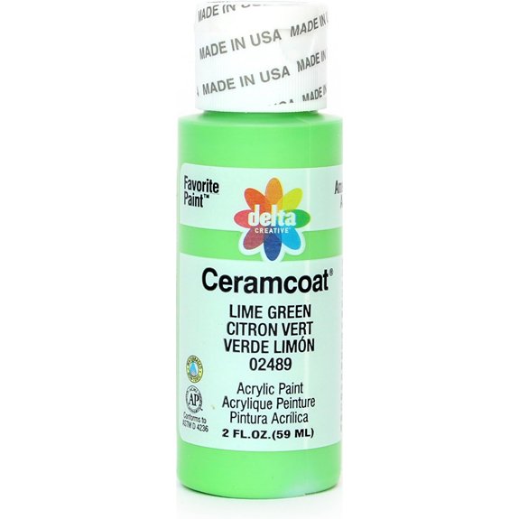lime green acrylic paint