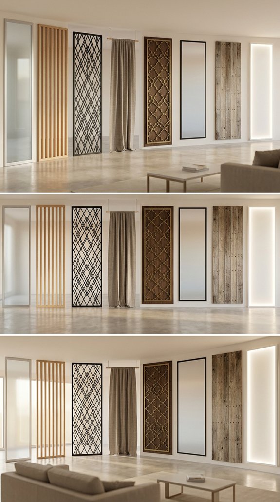 living room divider inspiration
