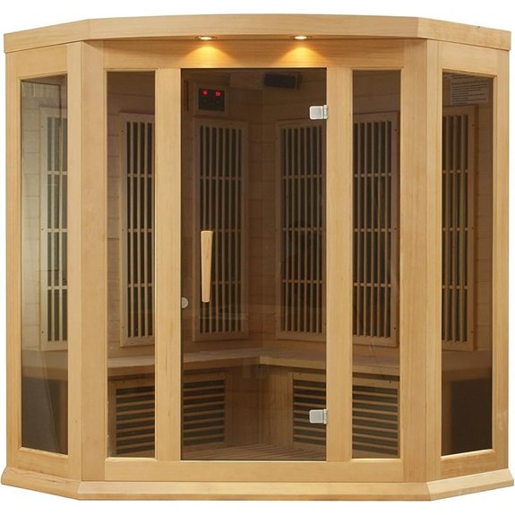 5 Corner Saunas That Turn Any Space Into a Relaxation Oasis 3 low emf infrared sauna