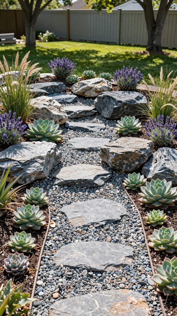 low maintenance native rock garden