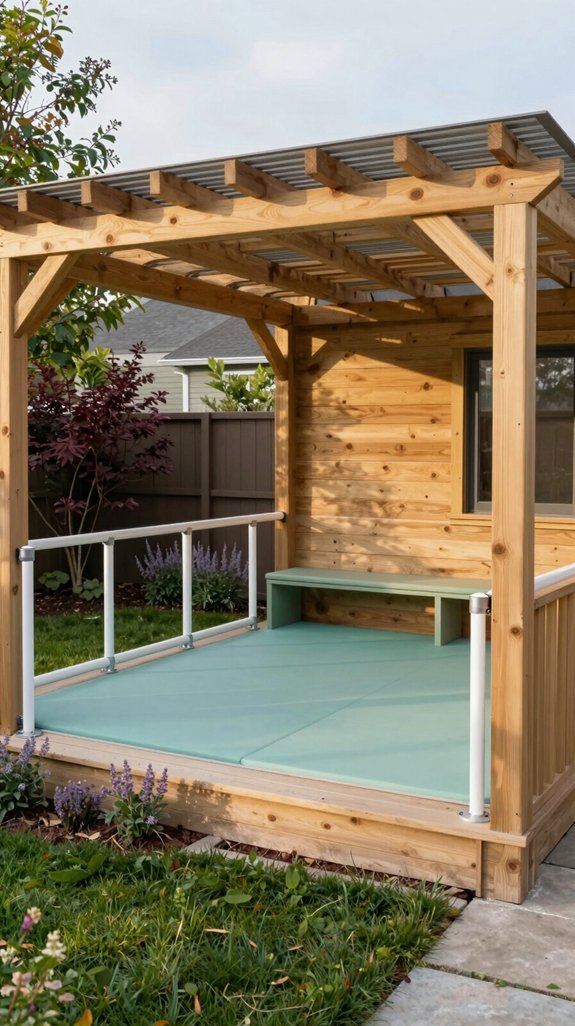21 Backyard Pavilion Ideas for Stylish Outdoor Living 20 low profile play pavilion