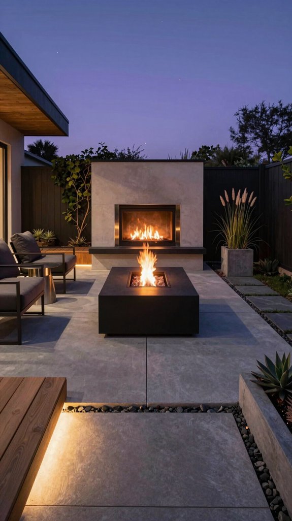 27 Backyard Ideas to Upgrade Your Outdoor Living Space 4 low profile stainless fire pit