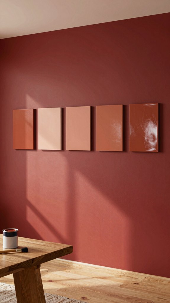 Wall Colors That Pair Well With Red Walls 12 low sheen matte red walls