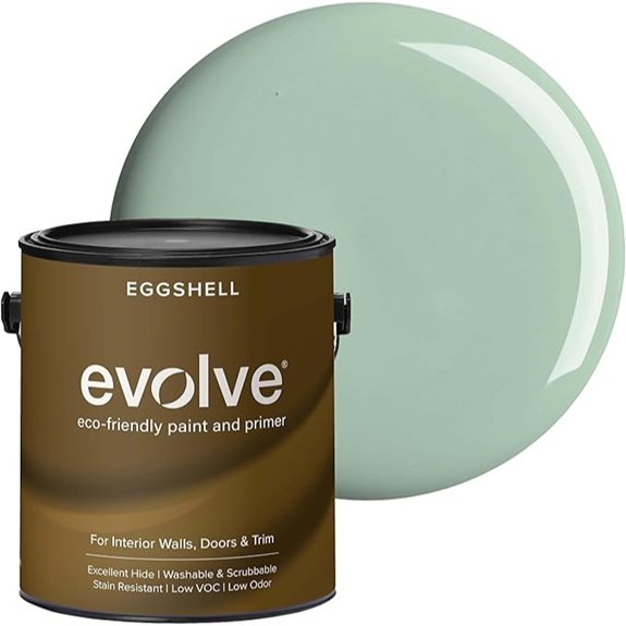 low sheen seafoam green