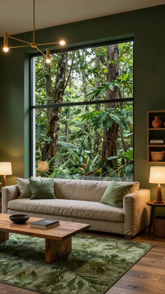 luminous forest green illumination