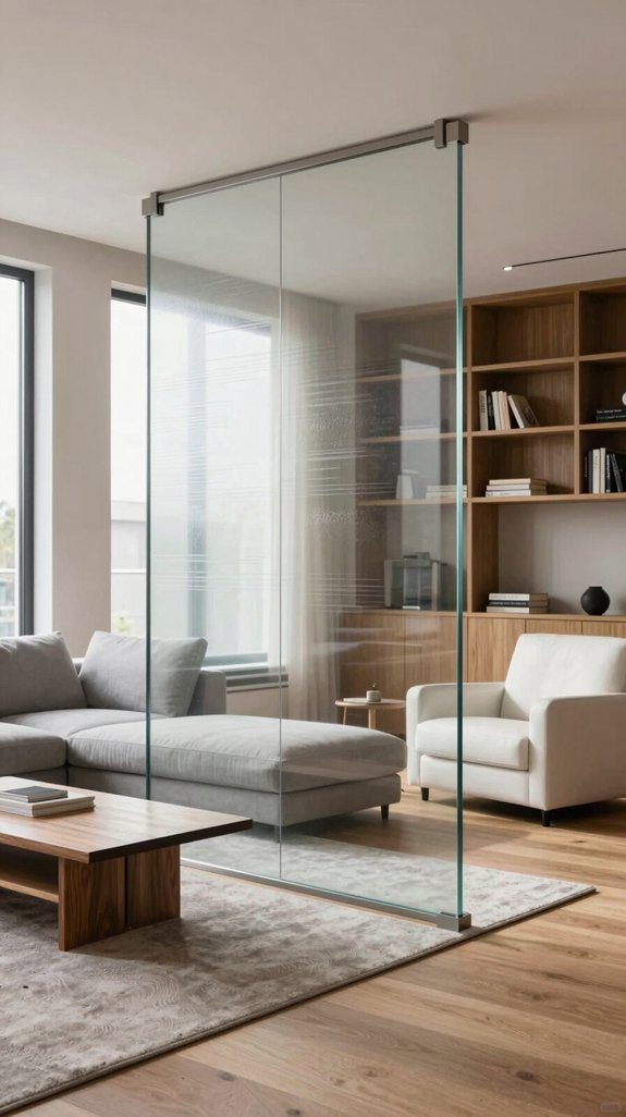 luminous glass partition design