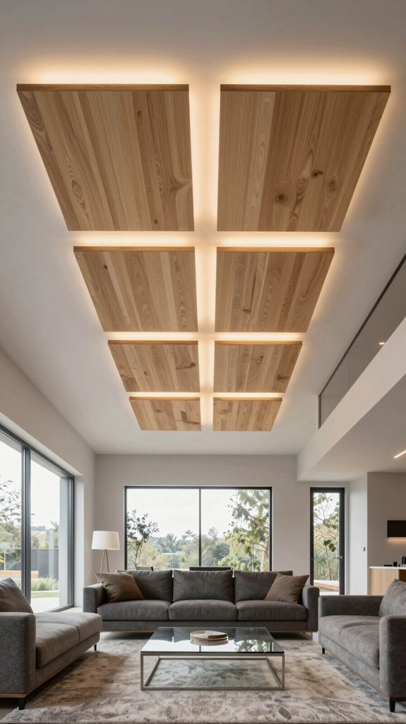 16 Modern Wooden Ceiling Design Ideas for Living Rooms - Home Stylistica
