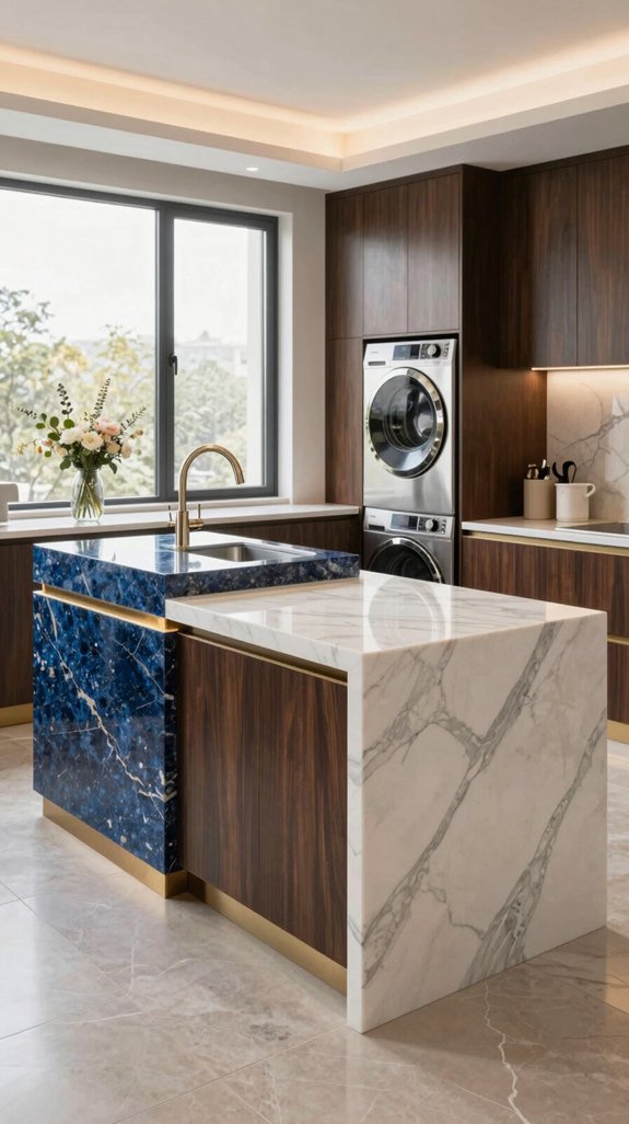 luxurious laundry room countertops