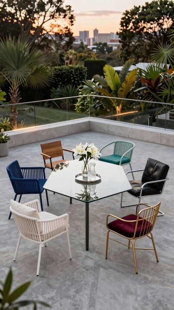 luxurious patio dining chairs