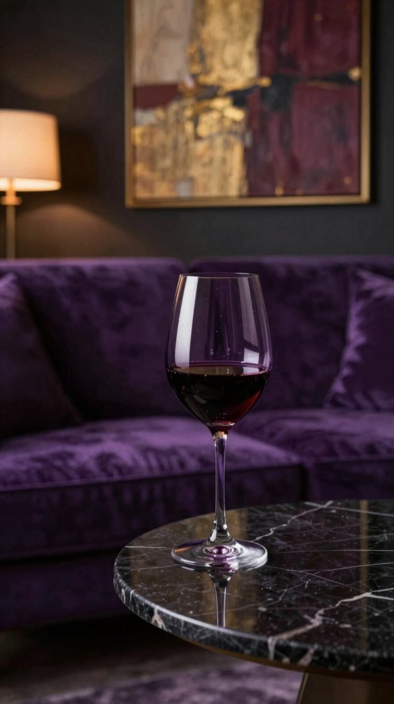 Wine Color Pairings for Deep and Elegant Interior Design 6 luxurious pinot noir velvet