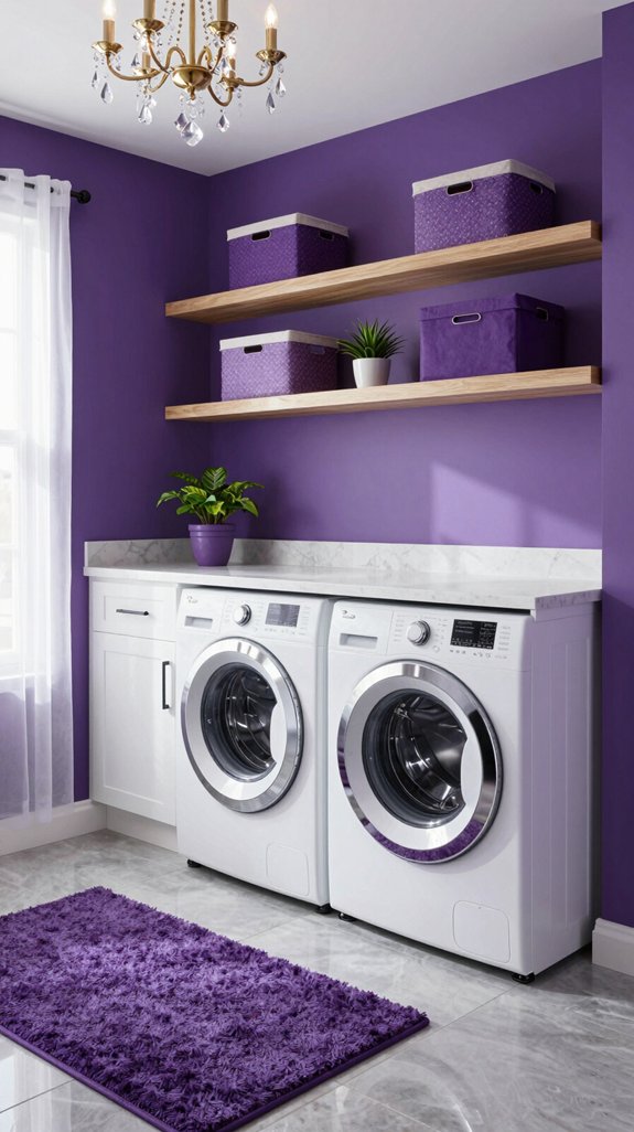 luxurious rich purple decor