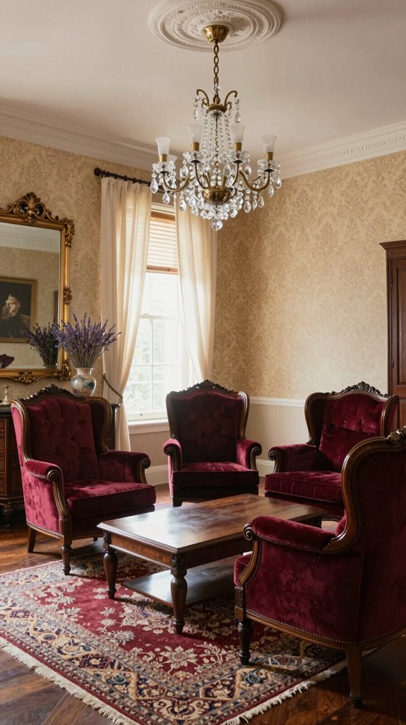luxurious wingback chair elegance