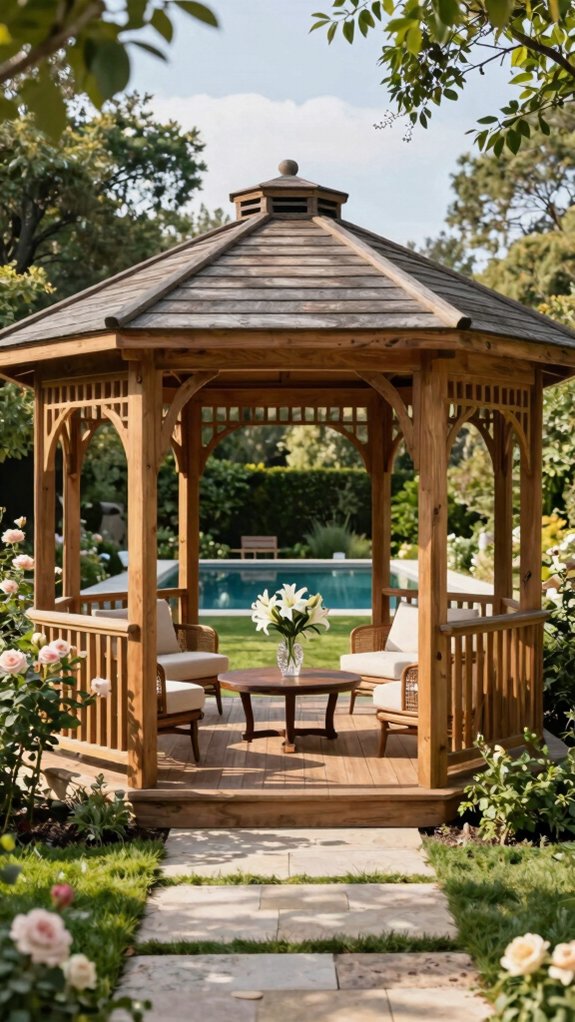 luxury backyard gazebo designs
