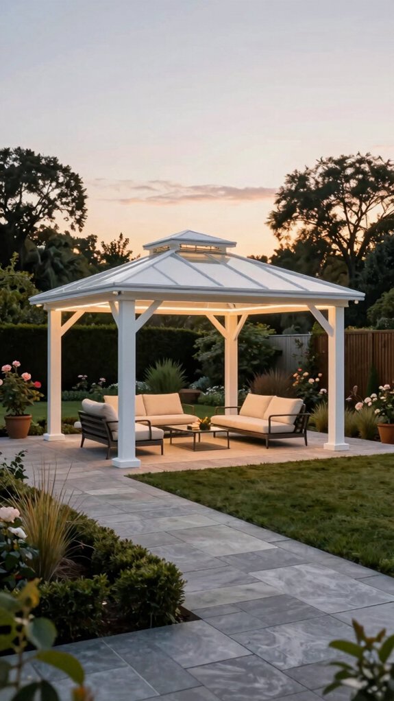 luxury backyard hardtop gazebos