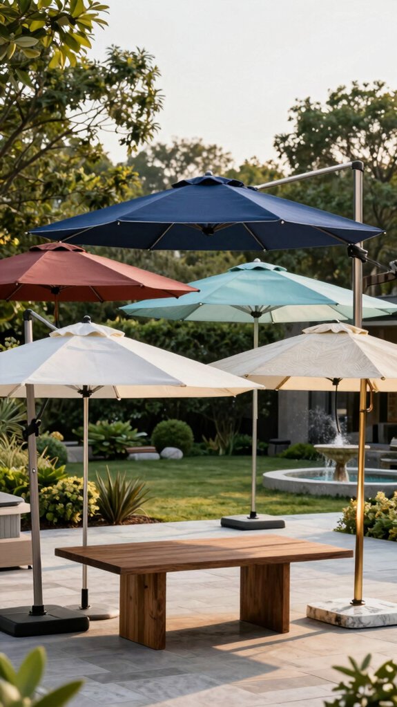 luxury backyard umbrella collection