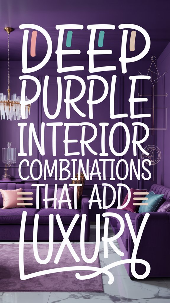 luxury deep purple interiors