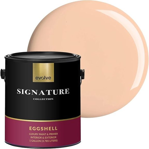 luxury eggshell peach paint