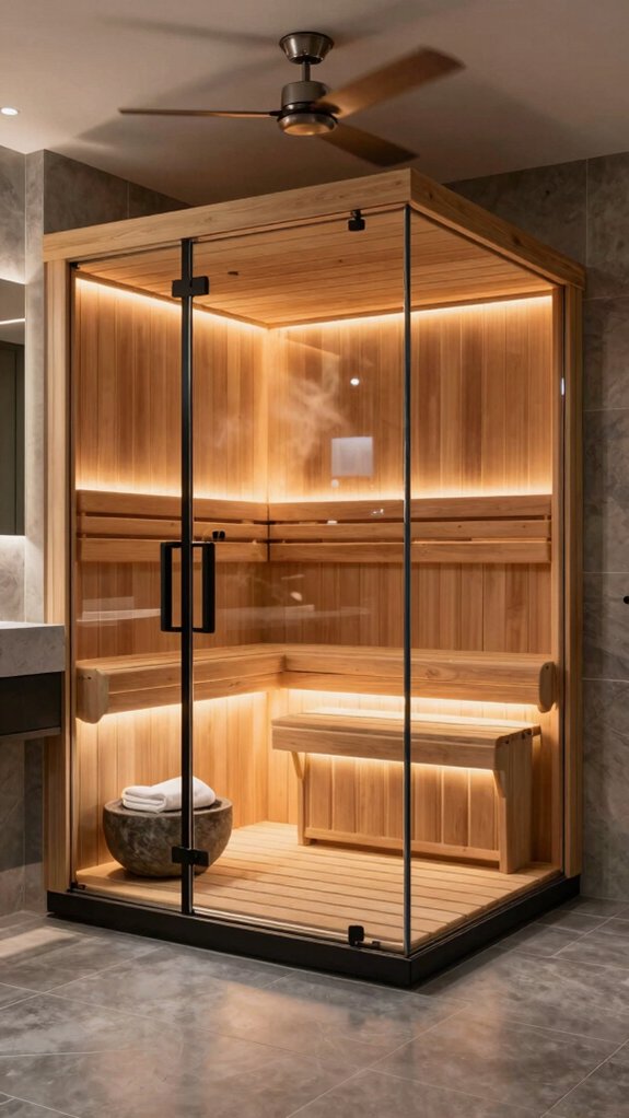 luxury home sauna indulgence