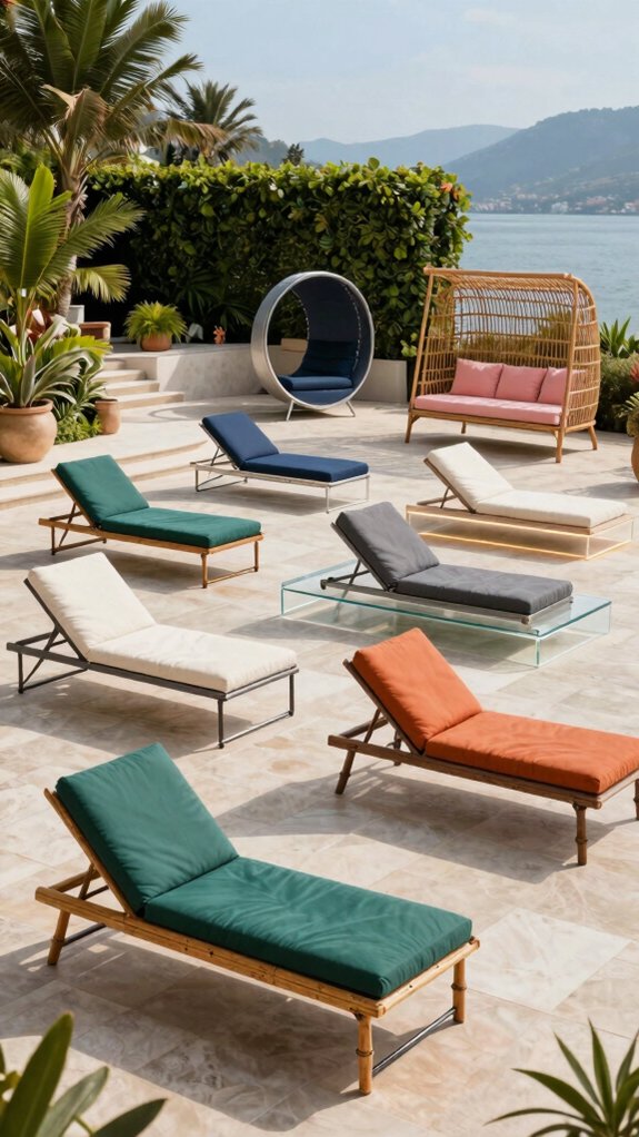 luxury patio lounge seating