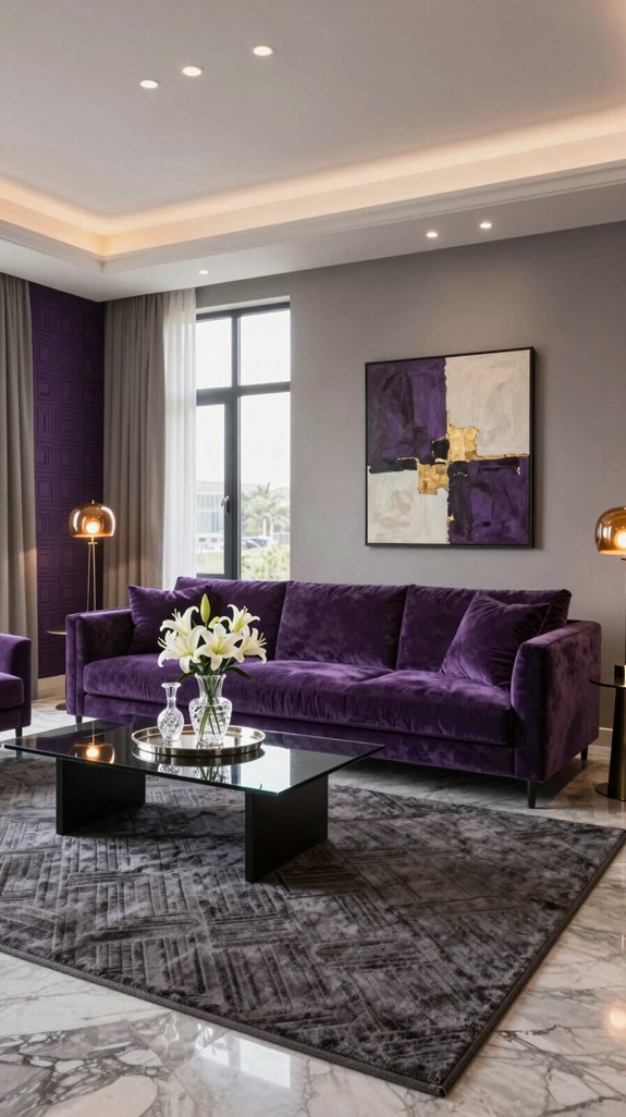 luxury purple interior checklist