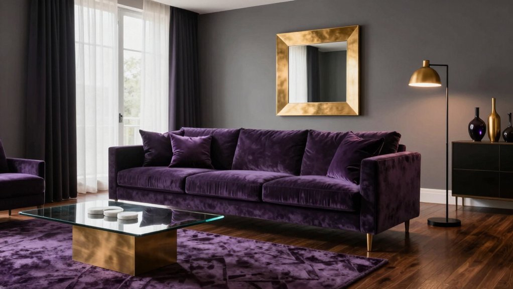 luxury purple interior palette