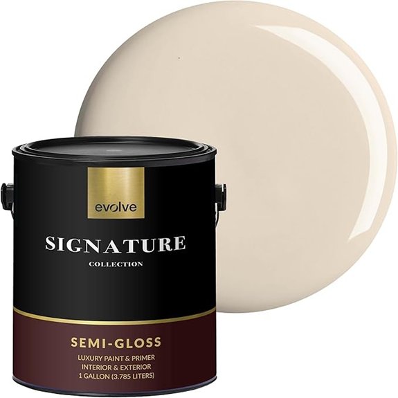 luxury semi gloss cream paint