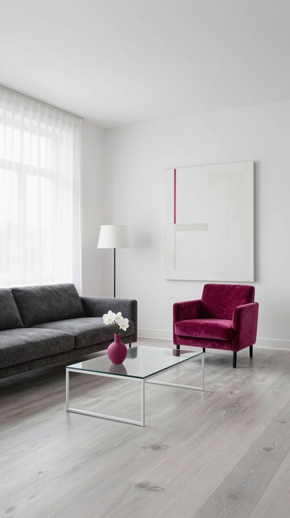 Magenta Color Pairings That Bring Energy to Interior Spaces 19 magenta accent minimalist interior
