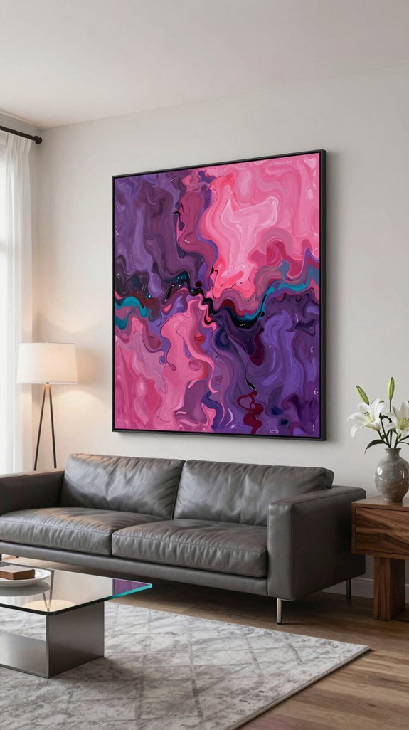 Magenta Color Pairings That Bring Energy to Interior Spaces 23 magenta accented artwork harmony