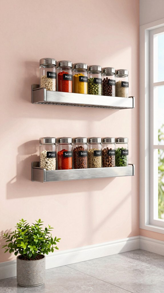 magnetic racks for organization
