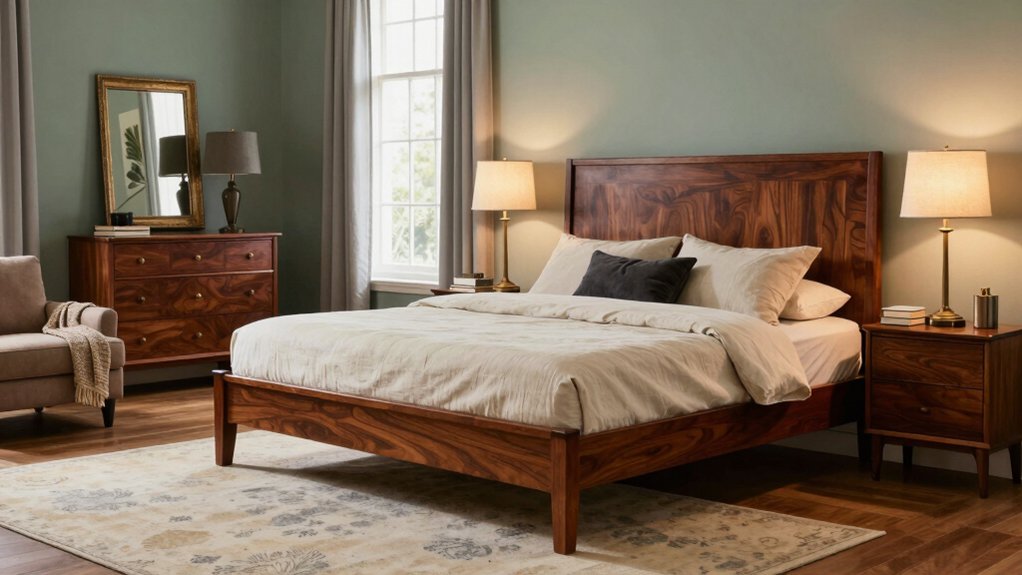 mahogany bedroom color palette