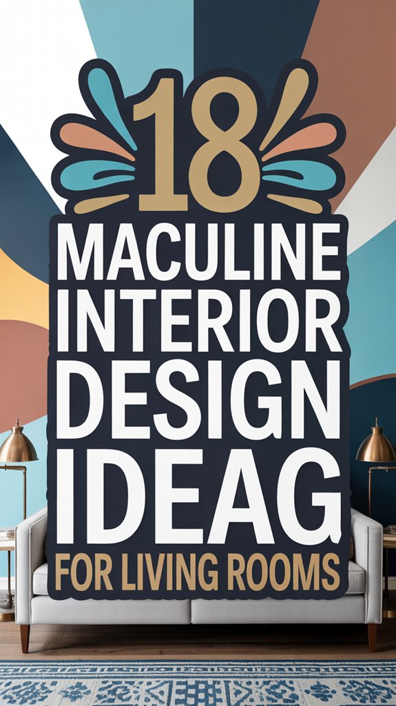 18 Masculine Interior Design Ideas for Living Rooms 1 masculine living room aesthetics