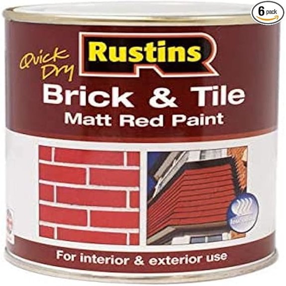 matt red brick paint