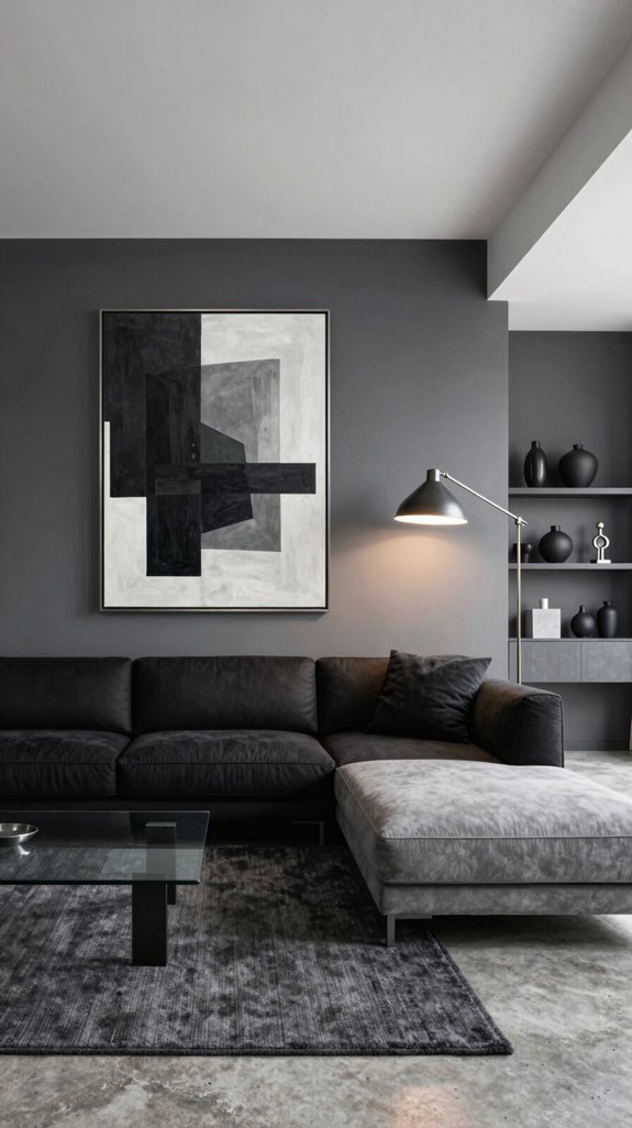 Black and Grey Interior Color Pairings That Feel Modern and Balanced 5 matte black gloss gray contrast