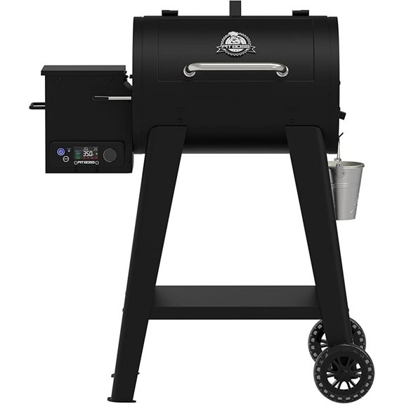 matte black pellet grill