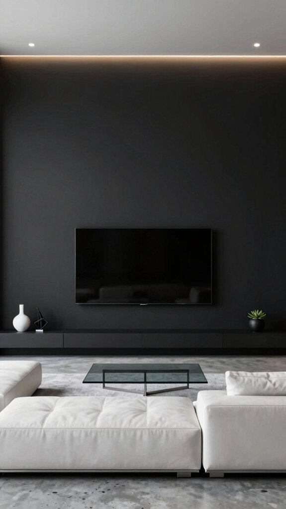 matte black wall paints