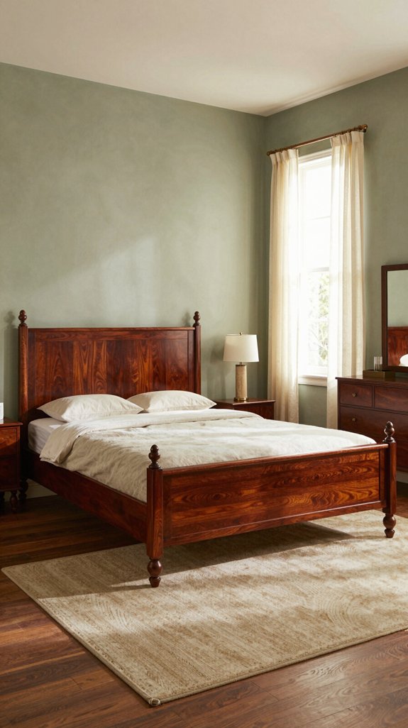 matte or eggshell mahogany