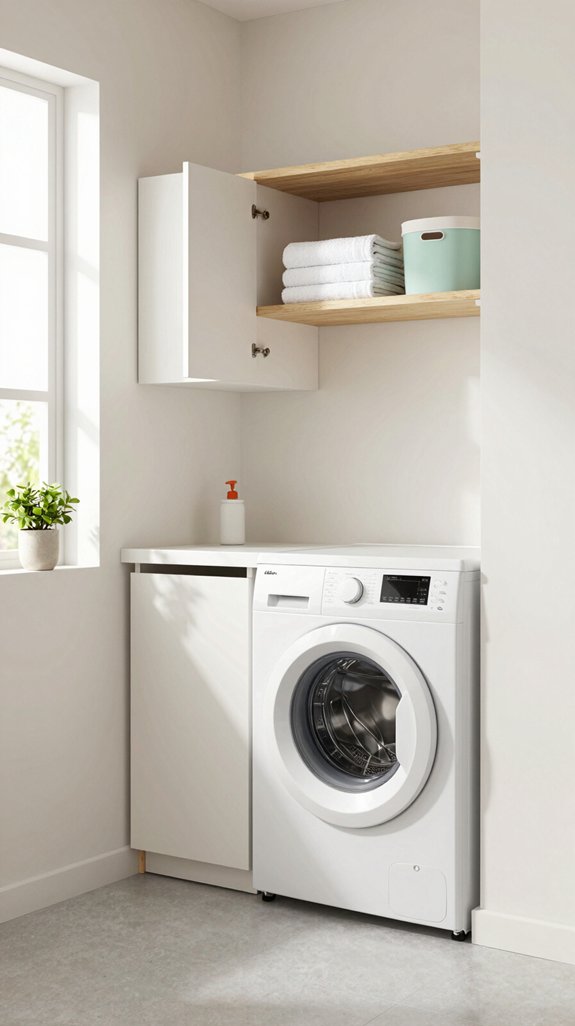 maximize hidden laundry storage