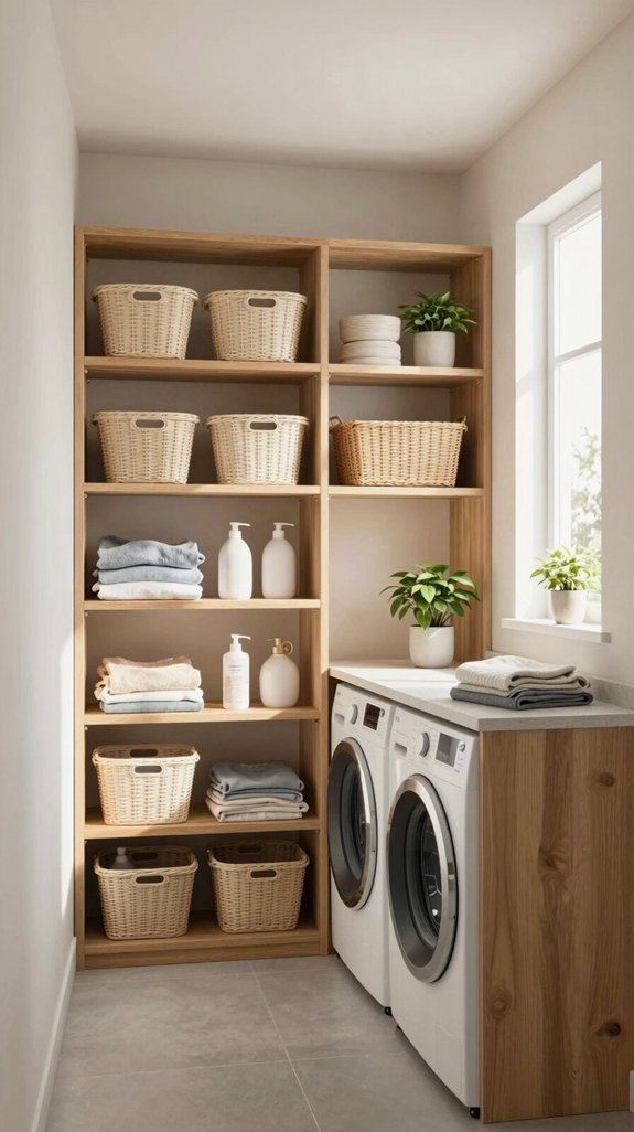 maximize laundry room storage