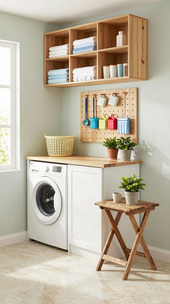 20 Fun Laundry Room Ideas to Make Chores Better 3 maximize space through creativity