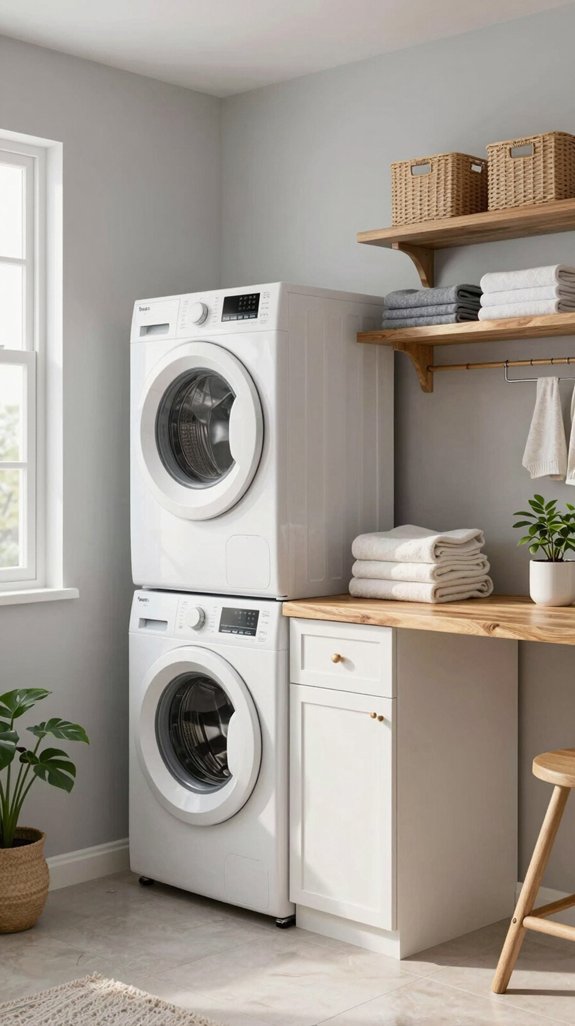 maximize space with stackable appliances