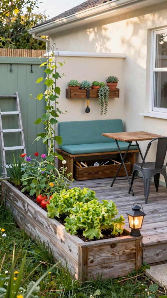 maximize tiny backyard space