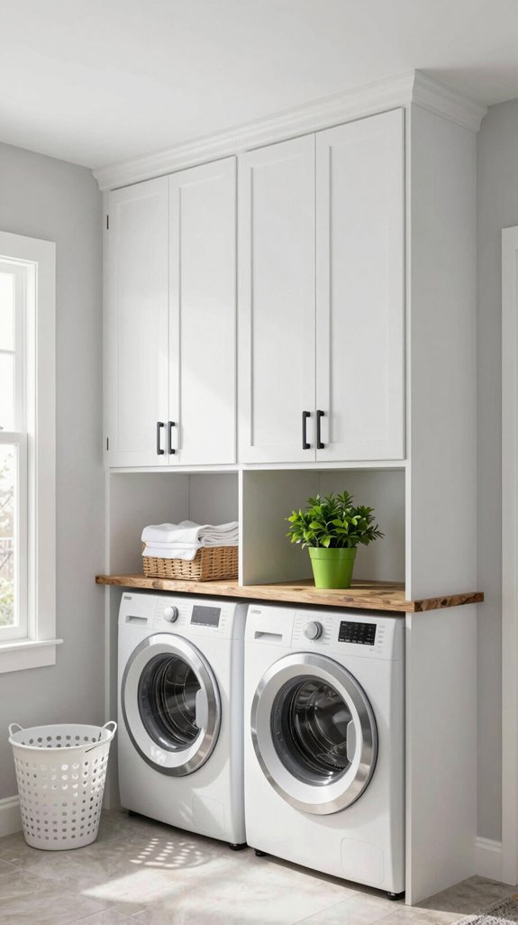 20 DIY Laundry Room Ideas for a Budget Makeover 4 maximizing storage with cabinets