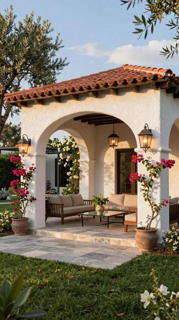 21 Backyard Pavilion Ideas for Stylish Outdoor Living 5 mediterranean arched backyard pavilion