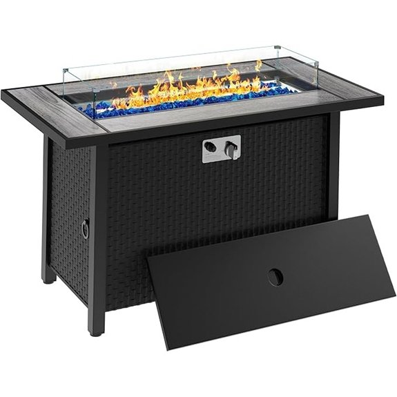 10 Best Fire Pit Tables That Ignite Outdoor Gatherings 8 meilocar 45 propane fire table