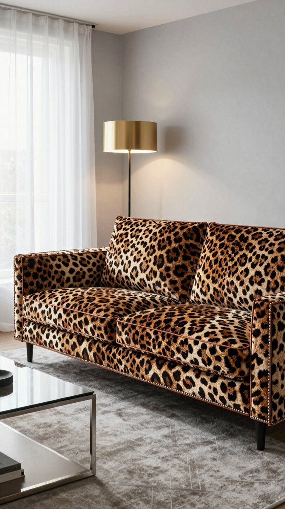 metallic accents elevate leopard print