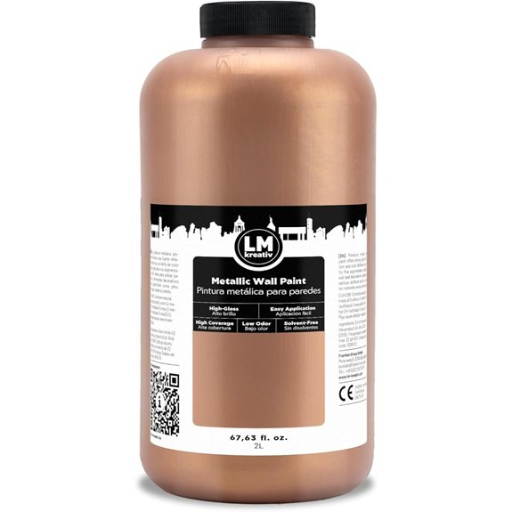 metallic bronze paint 67 62 fl oz water based