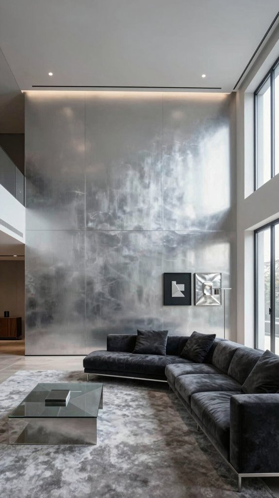 metallic elegance modern sophistication