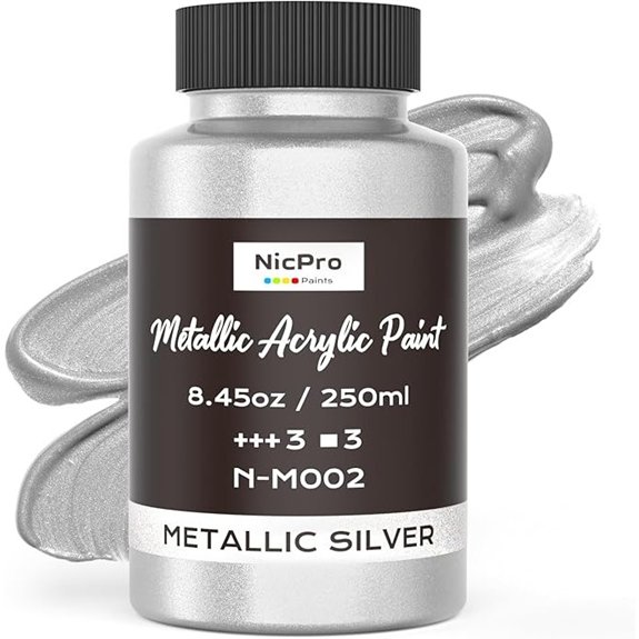 metallic silver non toxic paint