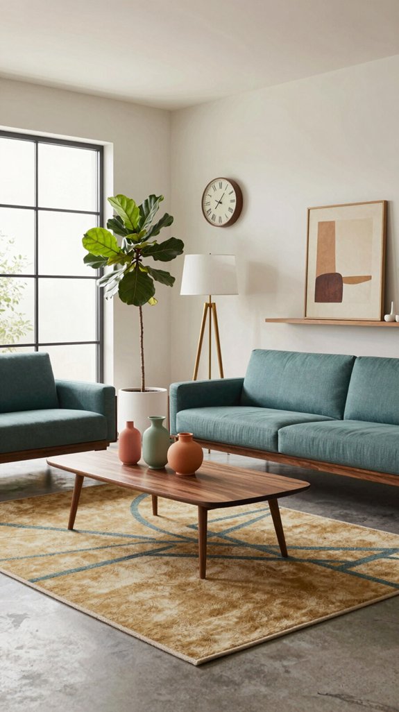 18 Mid-Century Modern Living Room Design Ideas 19 mid century modern decor accents