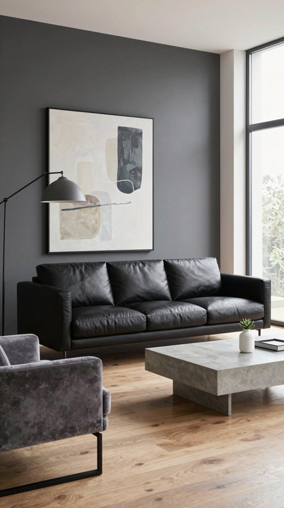Black and Grey Interior Color Pairings That Feel Modern and Balanced 13 minimalist elegance with soft accents